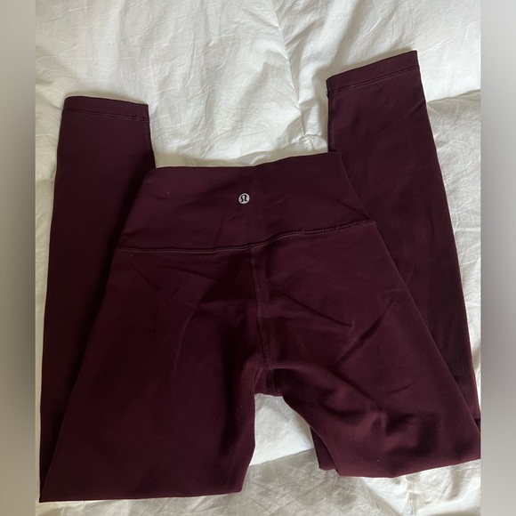 Lululemon Dark Red High Times Tight - size 4 - Picture 3 of 7